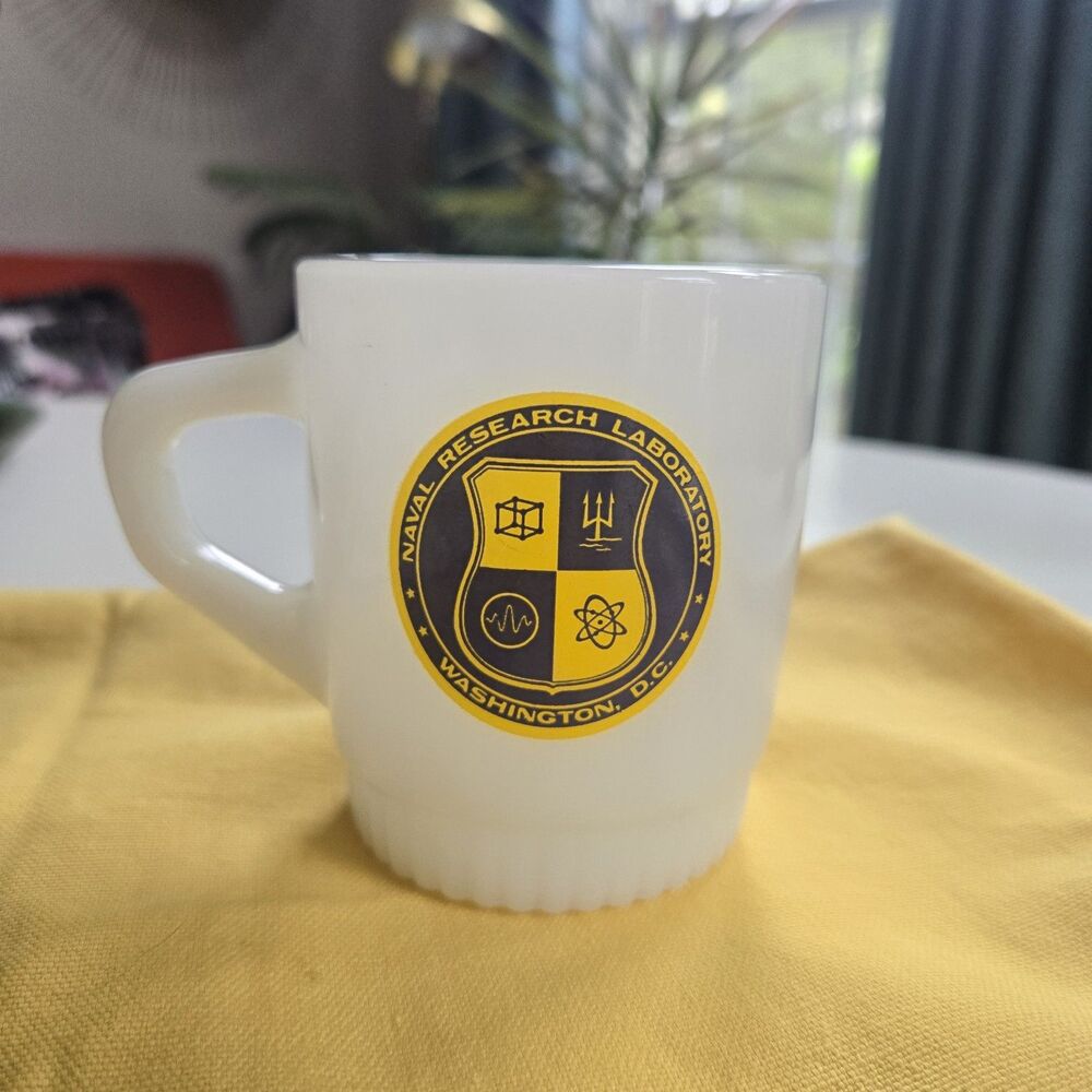 Anchor Hocking Fire King Naval Research Laboratory Washington DC Coffee Mug